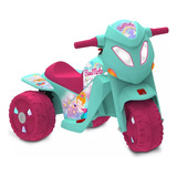 Moto Infantil Elétrica Banmoto 6v Rosa E Verde Bandeirante