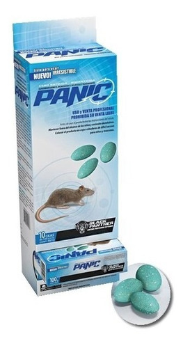 Veneno Panic Ratas Y Ratones X 100 G Caja X 10 U (belgrano)