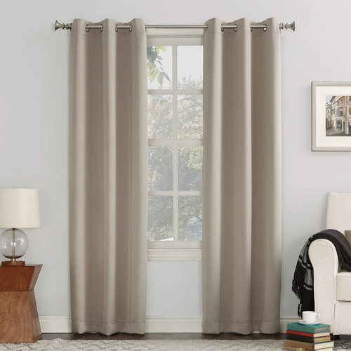 Sun Zeroeaston Blackout Energia Eficiente Grommet Curtain Pa