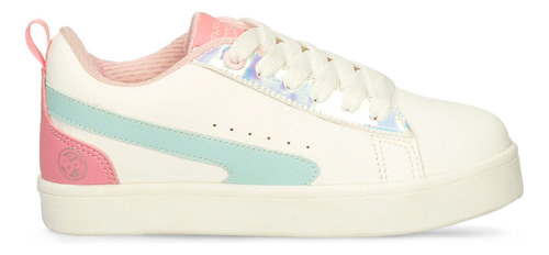 Tenis Casuales Blanco-multicolor Bubblegummers Rumana Niña