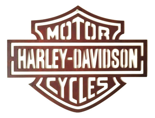 Cartel Harley Davidson Vintage Chapa Calada Premium