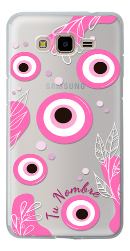 Funda Para Galaxy Ojo Turco Nazar Rosa Personalizada Nombres