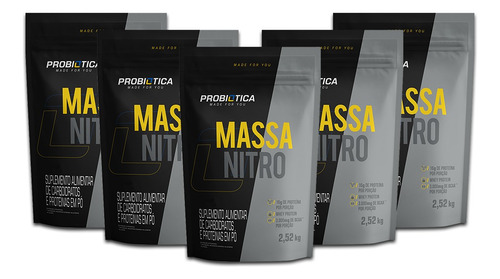 Kit Probiotica: 5 Und - Hipercalórico Proteico Em Pó (2,5kg)