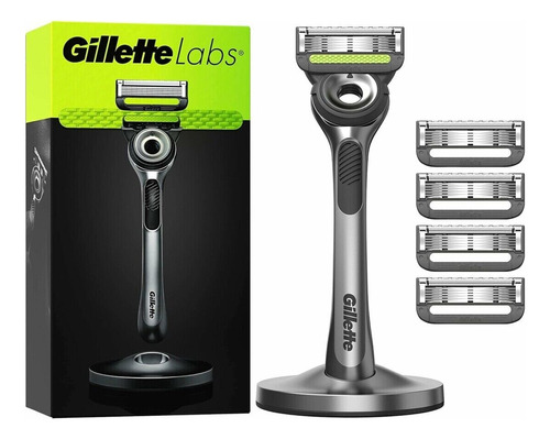 Aparelho De Barbear Gillette Labs 5 Lâminas + Base Magnética