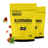 Kit Albumina (2x420g) Morango Naturovos