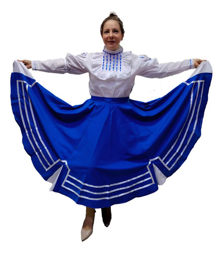 Vestido Traje Regional Disfraz De Nuevo León Para Mujer