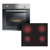 Combo Candy Horno Electrico Fcp602x + Anafe Vitro Ch64ccb Color Gris