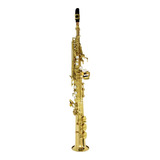 Saxofón Soprano Recto Dorado