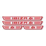 Embellecedores De Estribos Interior Autos Ibiza Fr Rojo 
