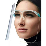 Óculos Com Máscara Protetora Face Shield Fácial Acrílica