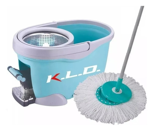 Balde Escurridor Centrifugador Mopa Cocina Baño Pisos Kld 