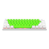 Teclado Gamer Mecanico T-dagger Arena Verde Blanco Rainbow