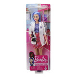 Barbie Careers Cientifica Pelo Largo Azul + Accesorios