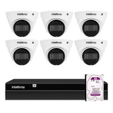 Kit 6 Câmeras Intelbras Vlp1230d Ip Ip67, Nvr 1408 Hd 2tb Pr