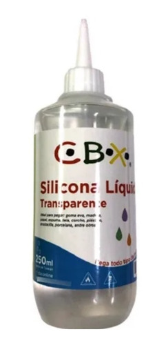 Silicona Liquida Cbx Transparente X 250 Ml Pegamento