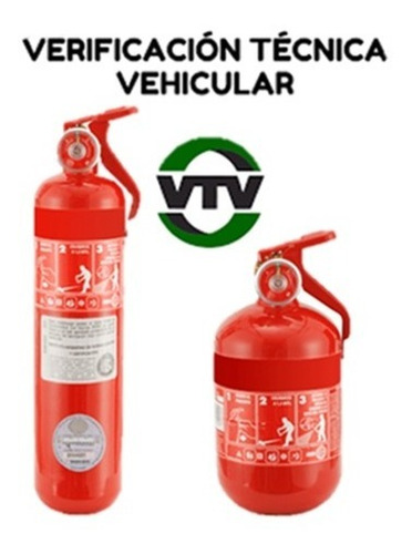 Mantenimiento Anual Matafuego Para Auto, Polvo 1kg C/oblea 