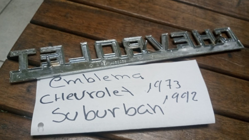 Emblemas Chevrolet Suburban 1973/1992 Foto 2