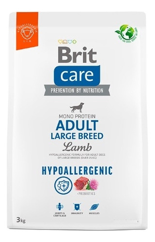 Brit Care Dog Hypoallergenic Adult Large Breed Lamb 3kg