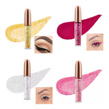 Set 4 Tonos Delineadores Glitter Liquido Escarchado Newkylie