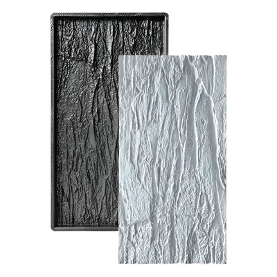 Forma 3d Abs Pedra Natural Placa Gesso Cimento 1 Metro Cor Preto | Parcelamento sem juros
