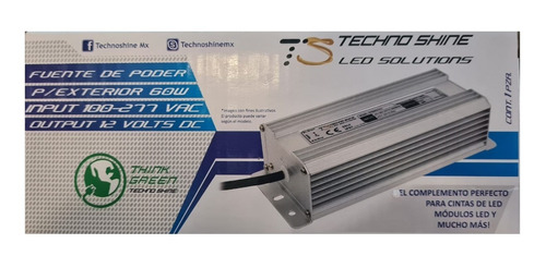 5 Balastras Fuente Poder 12v 5a 60w Led Driver Uso Exterior