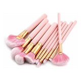 Brochas De Maquillaje - Jam Lee Makeup Brushes Set 10 Pcs Pi