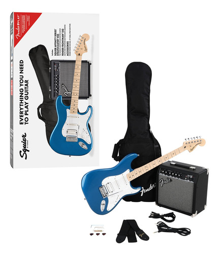Squier 0372820002 Paquete Stratocaster Hss Blue Accesorios