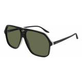 Gucci Gg0734s 004 Square Aviator Negro