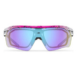 Oculos Mormaii Smash 2 Ciclismo, Beach Tennis, Esportes Armação Rosa C Branco Lente Cores Desenho Esportivo