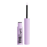 Delineador Líquido Nyx Professional Makeup Vivid Brights Nyx Professional Makeup Vivid Brigts Liquid Liner Blue Thang Color Lilac-link Con Acabado Mate