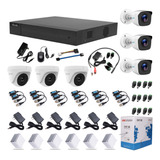 Camaras De Seguridad Kit 4 Mp Hilook 8 Ch + 6 Cam 2k + Cabl