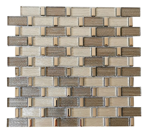 12 X Malla Mosaico Decorativa Cenefa Vidrio Argenta
