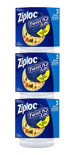 Contenedores Twist 'n Loc De Ziploc, 1, 1