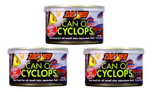 (paquete) Zoo Med Can O Cyclops 3.2 Oz - Pez Pequeño, Coral