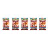 5 Boosters Pokémon Escarlate E Violeta 4 Fenda Paradoxal