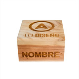 Caja Chica Para Regalo Madera Personalizada Grabada Diseño