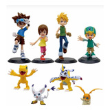 Digimon Boneco Kit Digimon 8 Action Figures Colecionável
