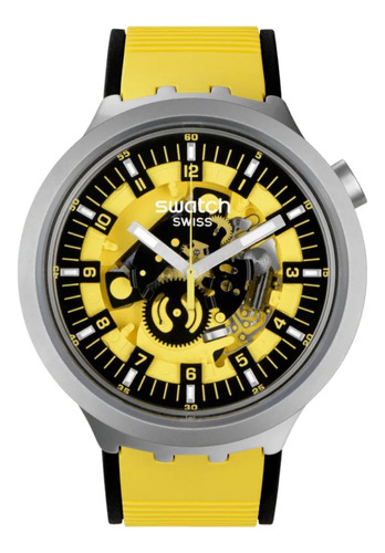 Reloj Swatch Unisex Big Bold Irony Sb07s109 Bolden Yellow