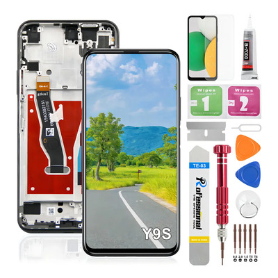 Pantalla Okbichi Negra Para Huawei Y9s Con Marco STK-L21 STK-LX3 STK-L22 | Meses sin interés