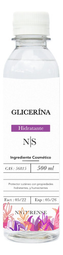 Glicerina Vegetal Usp 500 Ml - mL a $4