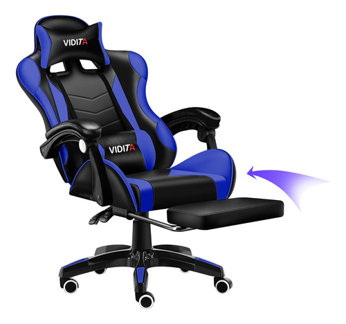 Silla Gamer Profesional Con  Reposapiés,varios Colores