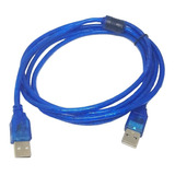 Cable Usb Tipo A Usb Macho - Macho Blindado 2mt Con Filtro