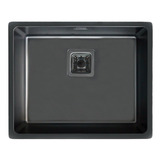 Cuba Inox All Black 50x40x20cm Square Sink - 50cm X 40cm - P Cor Preto