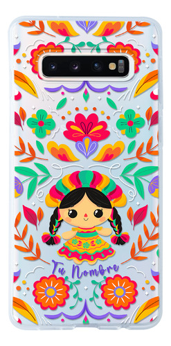 Funda Para Galaxy Diseño Mexicano Muñeca Lele Flores Nombre