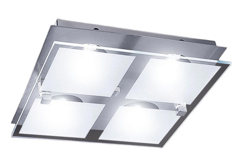 Plafón Cocina Escorpio Yola 4 Luces Acero,apto G9 Led ,kl