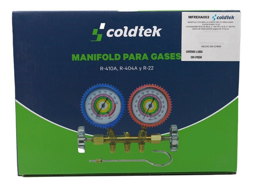 Kit Manifold - Juego Manometros Refrigeración R-410a, R-22 