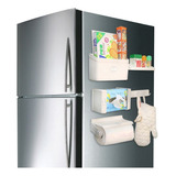 Organizador Cocina Refrigerador Magnético 5 En 1 Practico Color Blanco