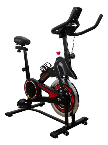 Bicicleta Ergométrica Fitness Spinning Preto E Vermelho 