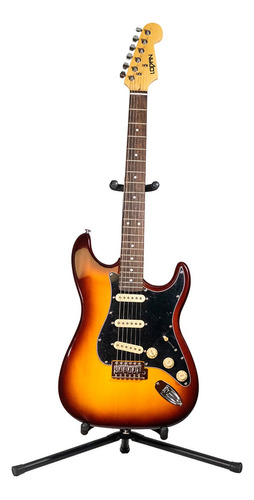 Logan Guitarra Eléctric Tipo Stratocaster Estilo60s Sunburst