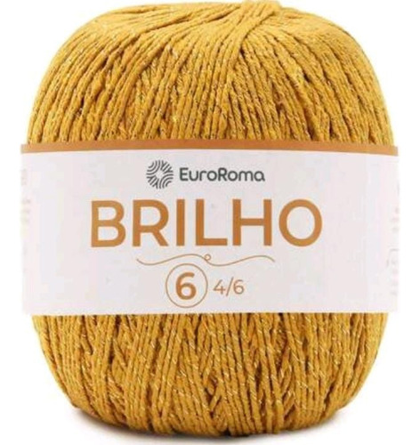 Barbante Brilho Euroroma 406m Cor  450 - Ouro Ouro